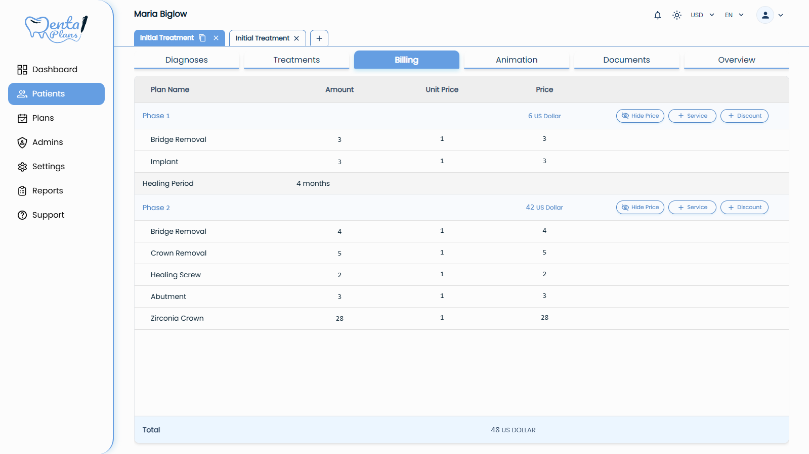 Manage & Modify Billing